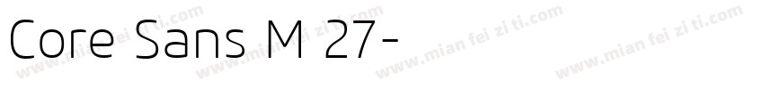 Core Sans M 27字体转换